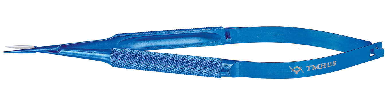 TMH118 CASTROVIEJO NEEDLE HOLDER CURVED,  TITANIUM