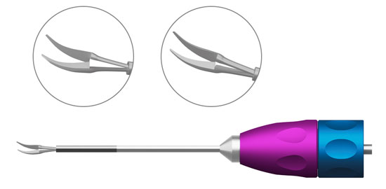TMV342 CURVED SUBRETINAL SCISSORS
