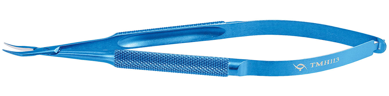TMH113 CASTROVIEJO NEEDLE HOLDER CURVED,  TITANIUM