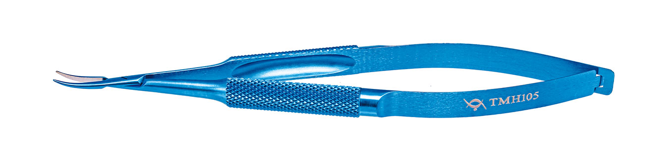 TMH105 CASTROVIEJO NEEDLE HOLDER CURVED,  TITANIUM