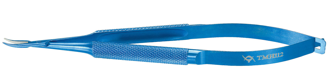 TMH112 CASTROVIEJO NEEDLE HOLDER CURVED,  TITANIUM