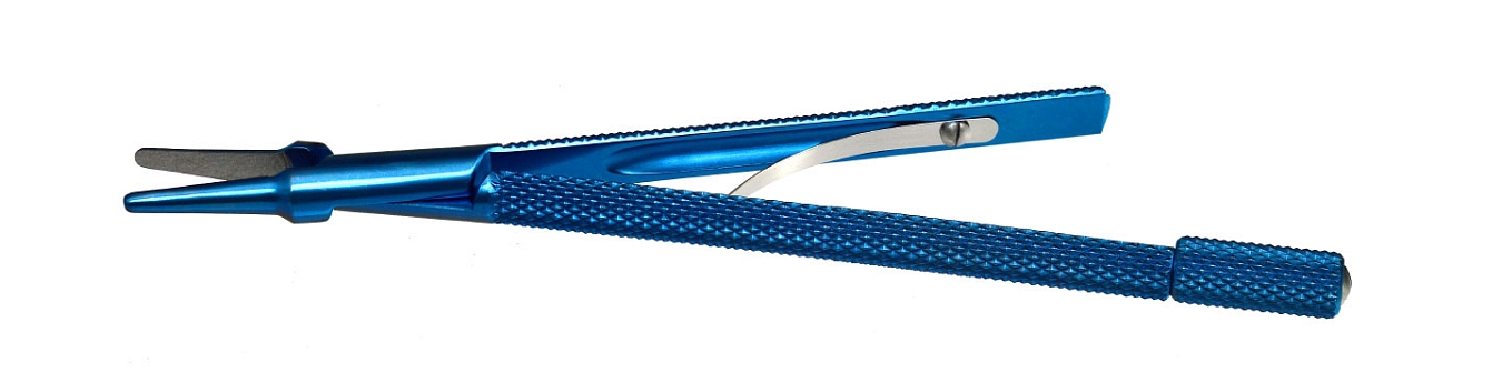 TMB102 CASTROVIEJO BLADE HOLDER STRAIGHT, TITANIUM